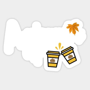 Cute Funny Autumns Up Sticker